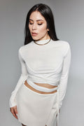 Long Sleeve Wrap Top