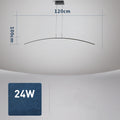 Minimalist Linear LED Pendant Light – Modern Chandelier for Dining Room