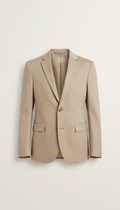 Tailored Cotton Blend Blazer